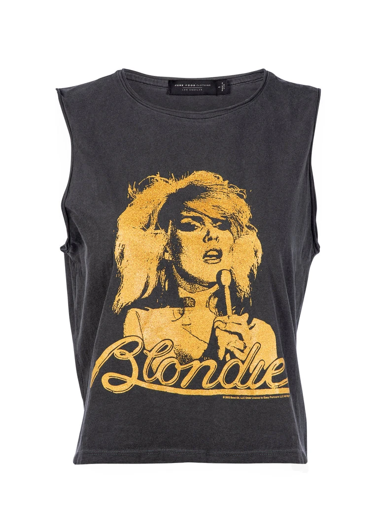 Sleeveless Blondie Band Shirt By Junk Food White Label