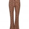 Pretty Attitude Leopard Print Stretchy Bell Bottom Pants