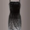 Pretty Attitude Black Label Gradient Ombre Black Sequin Mini Dress