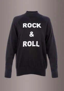 Pretty Attitude Rock On Rock'n'Roll Knit Sweater Black Label