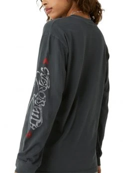 Aerosmith Ace Of Spades Oversized Long Sleeve Band Shirt By Daydreamer LA White Label