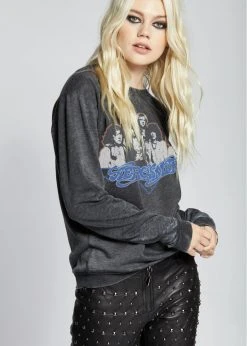 Aerosmith Aero Force One Sweatshirt By Recycled Karma