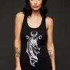 Pretty Attitude Midnight Hour Bat Loose Fit Tank Top Black Label