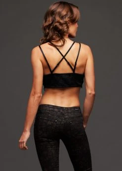 Pretty Attitude Black Label Black Lace Bralette Top