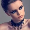 Pretty Attitude Keep It Real Black Lace Choker Necklace Black Label