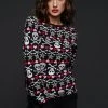Too Fast Clothing Hearts And Skulls Ugly Christmas Sweater