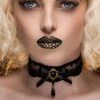 Pretty Attitude Eternal Love Black Lace Choker Necklace