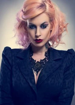 Pretty Attitude Black Label Black Romance Black Lace Choker Necklace