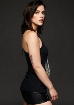 Pretty Attitude Black Label Mermaid Vibes Black Loose Fit Tank Top