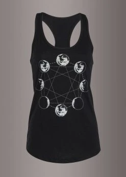 Pretty Attitude Black Label Twilight Galaxy Moon Phases Tank Top