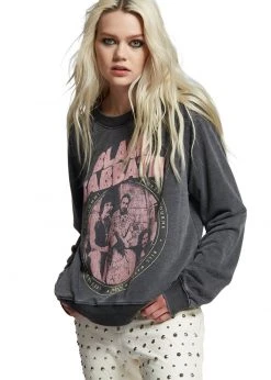 Black Sabbath Sweatshirt By Recycled Karma White Label