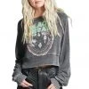 Black Sabbath War Pigs Cropped Sweatshirt By Recycled Karma White Label