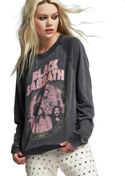 Black Sabbath Sweatshirt By Recycled Karma White Label