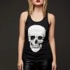 Pretty Attitude Black Label Highway To Hell Black Skull Tank Top