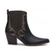 White Label Eliza Black Studded Western Ankle Boots By Matisse