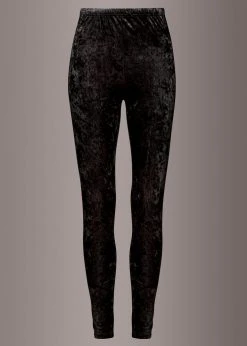 Pretty Attitude Black Velvet Leggings Black Label