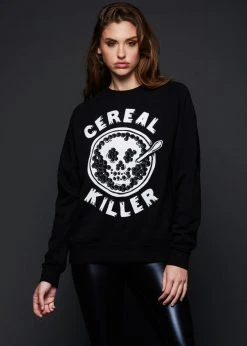 Pyknic Cereal Killer Skull Sweatshirt Black Label