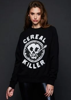 Pyknic Cereal Killer Skull Sweatshirt Black Label