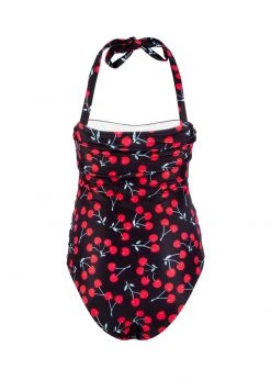 Pretty Attitude Cherry Print One Piece Swimsuit White Label