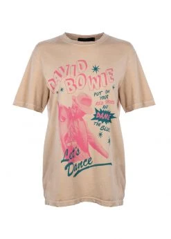 White Label Oversized David Bowie Band Shirt By Junk Food