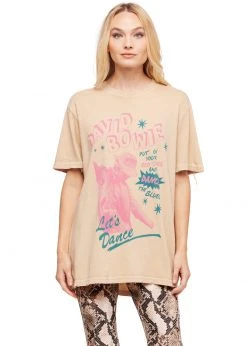 White Label Oversized David Bowie Band Shirt By Junk Food