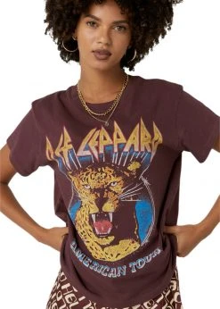 White Label DEF LEPPARD AMERICAN TOUR TEE By Daydreamer LA