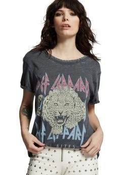 Pretty Attitude White Label Def Leppard Love Bites Band Shirt