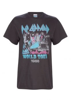 White Label Def Leppard 1988 Tour Oversized Band Shirt By Junk Food