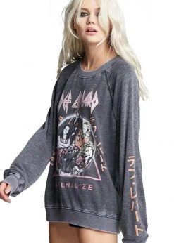 Def Leppard'93 Adrenalize World Tour Sweatshirt By Recycled Karma
