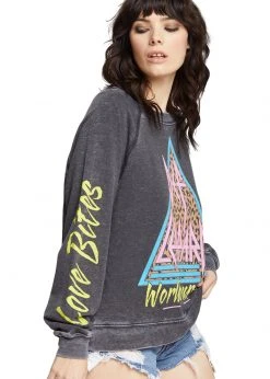 Def Leppard World Tour 1987 Band Sweatshirt By Recycled Karma White Label