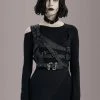 Punk Rave Buckle Harness Top Shoulder Accessory