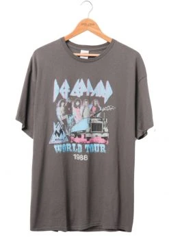 White Label Def Leppard 1988 Tour Oversized Band Shirt By Junk Food