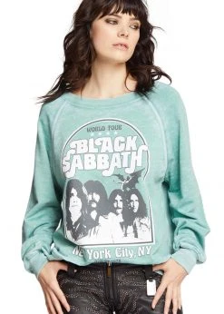 Recycled Karma Black Sabbath New York City Band Sweatshirt White Label