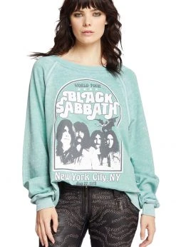 Recycled Karma Black Sabbath New York City Band Sweatshirt White Label