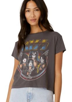 Kiss Alive Girlfriend Tee By Daydreamer LA White Label