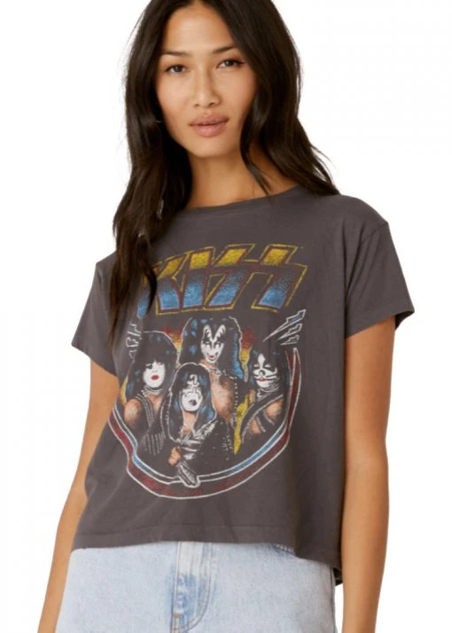 Kiss Alive Girlfriend Tee By Daydreamer LA White Label