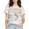 Led Zeppelin 1977 USA Tour Band Tee By Recycled Karma White Label