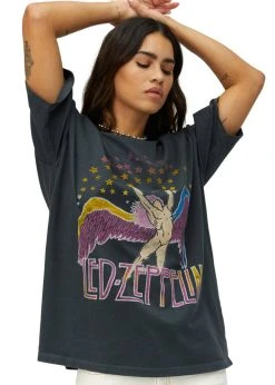 White Label Led Zeppelin Swan Song Oversized Band Tee By Daydreamer LA