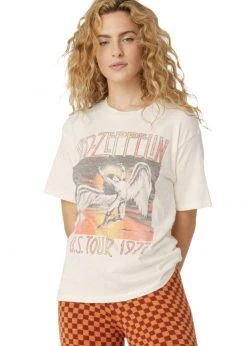 Pretty Attitude Led Zeppelin Swan Song Band Tee By Daydreamer LA