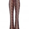 Pretty Attitude White Label Wild One Animal Print Flared Bell Bottom Pants