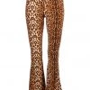 Pretty Attitude Animal Print Bell Bottoms Flare Pants White Label