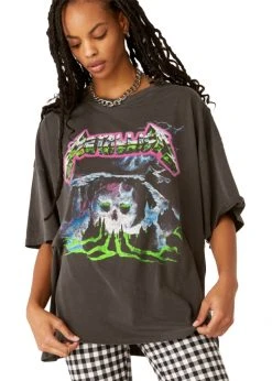 White Label Metallica Creeping Death Oversized Band Tee By Daydreamer LA
