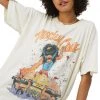 White Label Motley Crue Wild Side Oversized Band Tee By Daydreamer LA