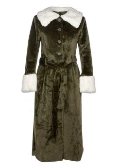 Pretty Attitude White Label Faux Fur Penny Lane Coat