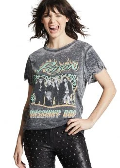 Poison Vintage Wash Band Tee By Recycled Karma