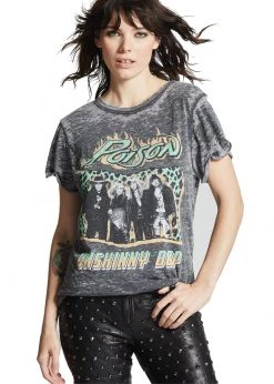 Poison Vintage Wash Band Tee By Recycled Karma