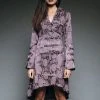 Pretty Attitude Purple Brocade Gothic Steampunk Jacket