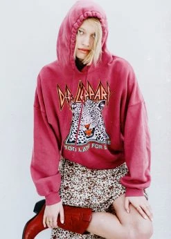 Def Leppard Too Late For Love Oversized Hoodie By Daydreamer LA