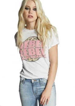 David Bowie Rebel Rebel Tee By Recycled Karma White Label