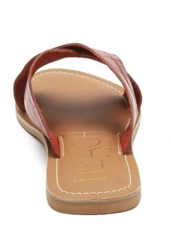 White Label Red Croc Pebble Sandal With Criss Cross Stap By Matisse